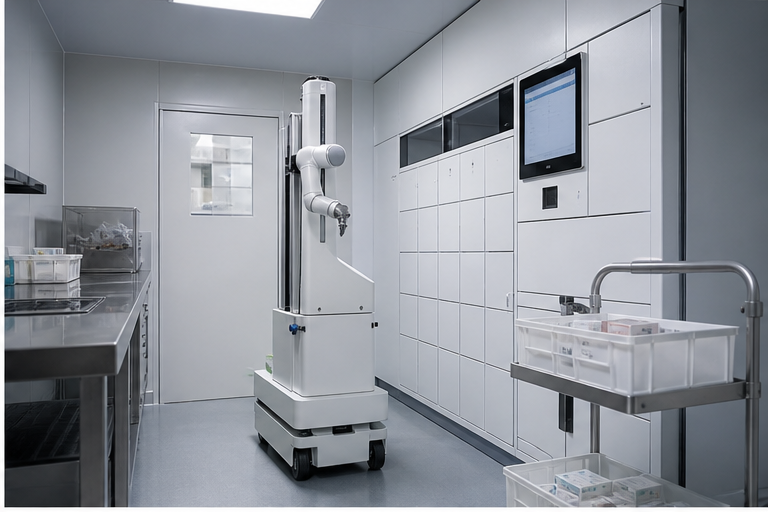 Emergency pharmacy automation scene